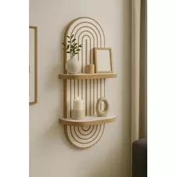 HANAH HOME Dekorativna zidna polica Artmtkwll2 White