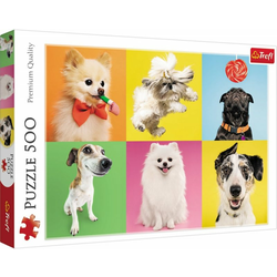 Trefl - Puzzle Koláž psy - 500 kosov