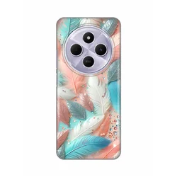 Silikonska maska za Xiaomi Redmi 14C i Redmi A4 Print Pastel Feathers