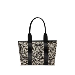 Lancel Nakupovalna torba Lancel Sac Cabas M Zippé MISTRAL Rollable MCO Noir črna