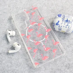 Maskica za Samsung S25 Ultra/S938B Mag Case Nanobit Print Tropical Flamingos