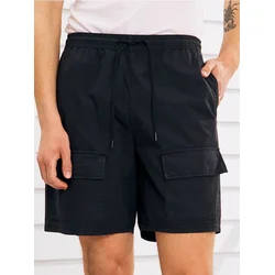 Sinsay - Kratke pantalone - tamno siva