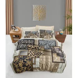 Aberto Design Komplet posteljina 474, 200x220 cm, Šarena