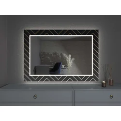 LED ogledalo z dekorjem D12
