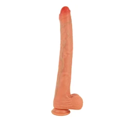 SuperLove Extra Long Realistic Silicone Dildo Skin Medium