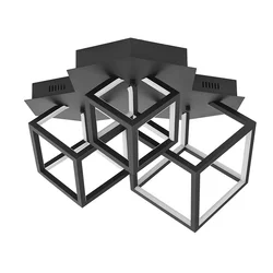 GABBIA PLAFONSKA SVJETILJKA LED 69W/3000K/4830lm/DIMM/IP20/CRNA