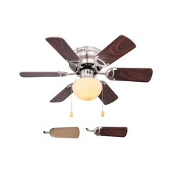 ZEVENTI - Stropni ventilator GALDANA 1xE27/60W/230V braon/bež
