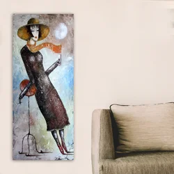 Wallity Slika na platnu 50x120cm