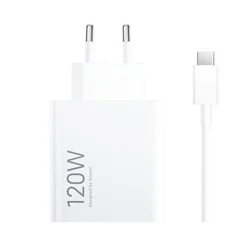 Xiaomi Punjač 120W HyperCharge Combo (Type A) + kabl, Beli