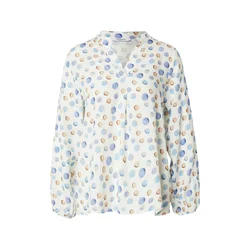 ZABAIONE Bluza Jo44sy modra / svetlo modra / svetlo rjava / bela
