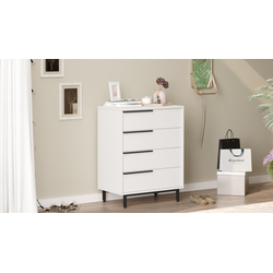 Hanah Home Komoda 74,8x95,1x44,5cm Bela