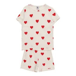 PETIT BATEAU Pižama rdeča/bela