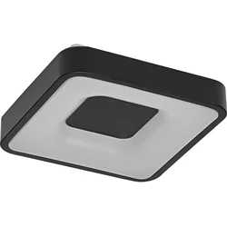 Osram - LED prigušiva stropna svetiljka ORBIS PIANA LED/16W/230V 29x29 cm crna