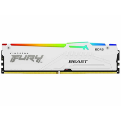 Memorija KINGSTON 64GB(2x32GB)/DIMM/DDR5/5200MHz/CL36/FURY Beast White RGB EXPO