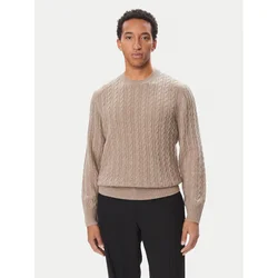 BOSS Pulover Furlan 50570645 Rjava Regular Fit