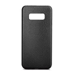 Maska Leather Look za Samsung S10e/ G970, Crna