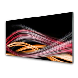 tulup.si Steklena slika Abstrakcija graphics 140x70 cm 4 obešalnika