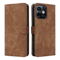 Preklopna torbica za Ulefone Note 16 Pro – rjava