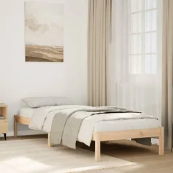 Dugi okvir kreveta bez madraca bijeli 90x210 cm od borovine