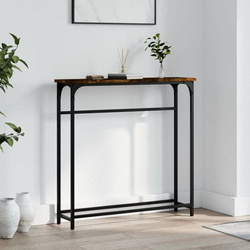 Konzolni stol boja hrasta 75 x 19,5 x 75 cm konstruirano drvo