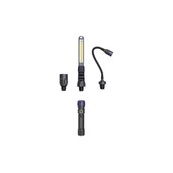 Viking - LED prigušiva punjiva baterijska lampa 3u1 LED/5V IPX4 380 lm 2200 mAh