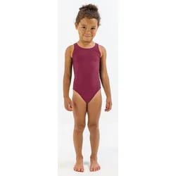 Girls swimsuit finis youth bladeback solid cabernet 20