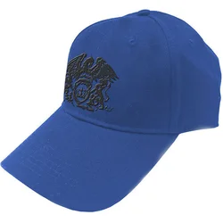 Queen Unisex Baseball Cap Black Classic Crest Blue