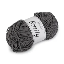 Pletena preja Emily 100 g - temno siva