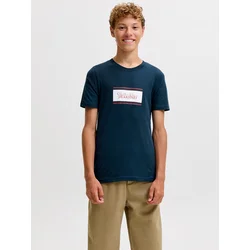 Jack & Jones Junior Majica JJBUSTER marine / rdeča / bela