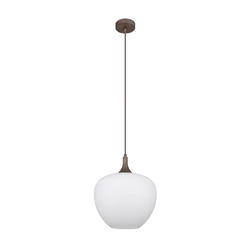 Globo 15548H1C - Luster na sajli MAXY 1xE27/60W/230V bela/braon