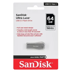 SanDisk USB flash memorija Cruzer Ultra 3.1, 64GB, Crna
