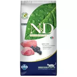 N&D Prime Hrana za odrasle mačke, Jagnjetina i Borovnica - 5 kg