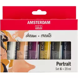 Set akrilnih boja AMSTERDAM dream and create Portrait 6 x 20 ml ()