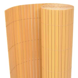 Dvostrana vrtna ograda PVC 90 x 300 cm žuta