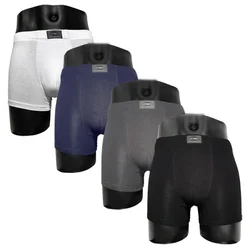 4-PACK moške boksarice Uomo všita elastika
