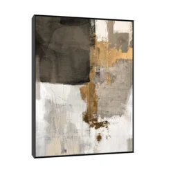 Canvas Slika na platnu Les Vieux Murs, 90x120 cm, Sa ramom, Crna