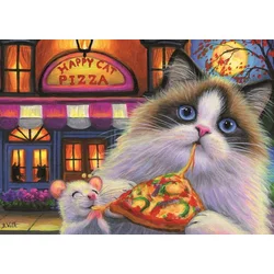 Ravensburger slagalica Srećna mačka pica, 35 delova