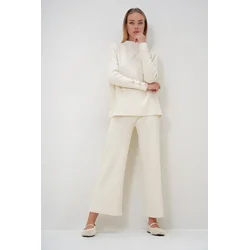 Trend Alacati Stili Ženski komplet bluza i pantalone Alc-X12832, Bež