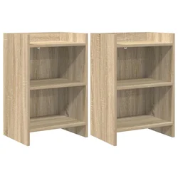 vidaXL Posteljne mize 2 pcs Sonoma hrast 40 x 30 x 60 cm