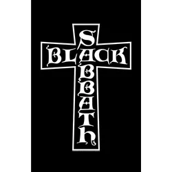 Black Sabbath Cross Zastava