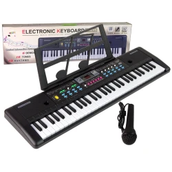 Velike elektronske klaviature + mikrofon in nosilec not 61 tipk