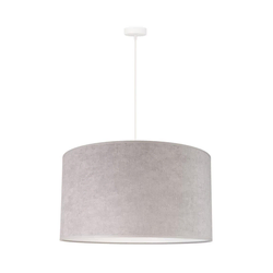 Duolla - Luster na sajli BRISTOL 1xE27/40W/230V, prečnik 45 cm, siva