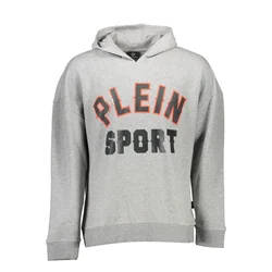 PLEIN SPORT SWEATSHIRT WITHOUT ZIP MAN GRAY