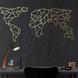 WALLXPERT World Map Gold