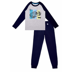 WINKIKI fantovska pižama, siva/modra, 152