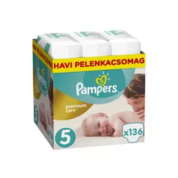 Pampers Premium Care plenice Monthly Box 5 junior, 136 kosov
