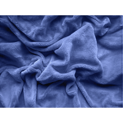 Mikropliš rjuha SOFT 180x200 cm modra