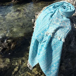 Lessentiel Maison Peškir za plažu Cicim, 90x170 cm,Tirkizni