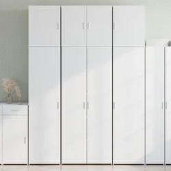Visoka komoda bijela 80 x 42,5 x 249 cm od konstruiranog drva