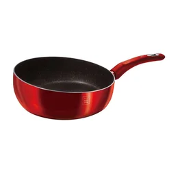 KaufMAX flip wok tiganj 26 cm, 2,8 l, Burgundy Line, titanijumski premaz, indukcija